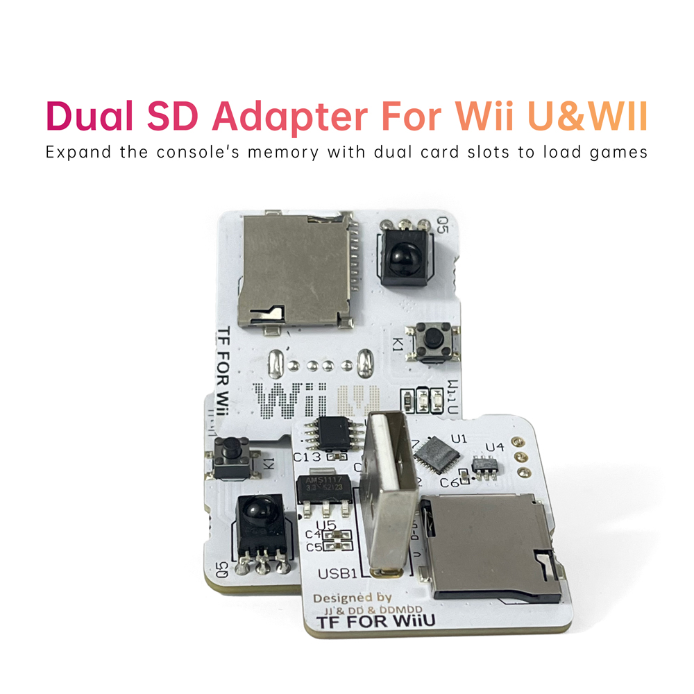 Gaming Console Mini - Dua Slot Kartu SD Adapter Ekstensi
