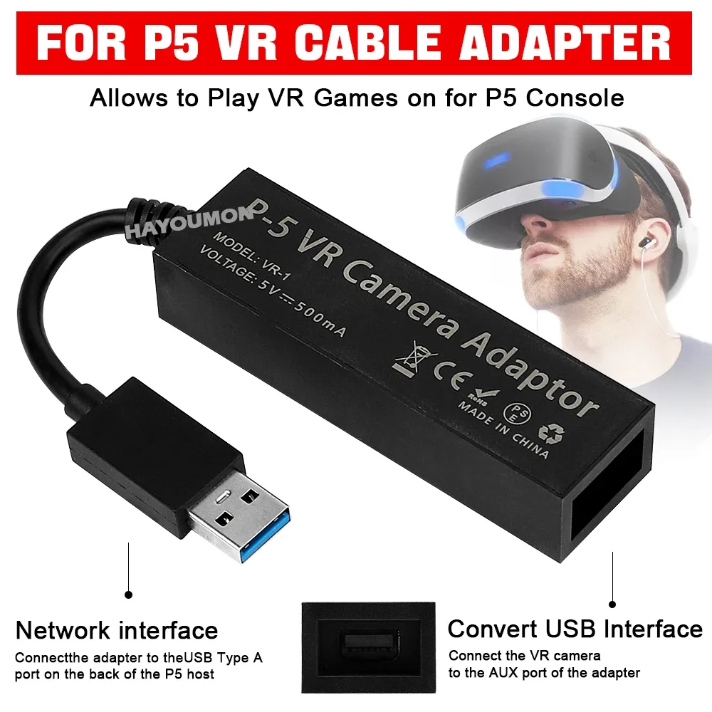 Gaming Console Mini - Untuk PS5 VR Kabel Adaptor untuk