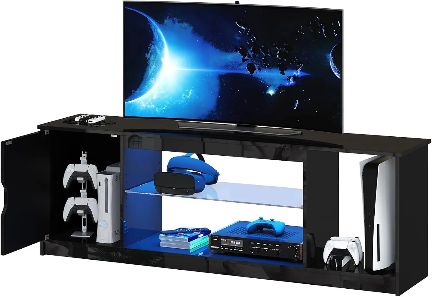 Gaming Console For Tv Xbox - Konsol Media Hitam Mengkilap 57