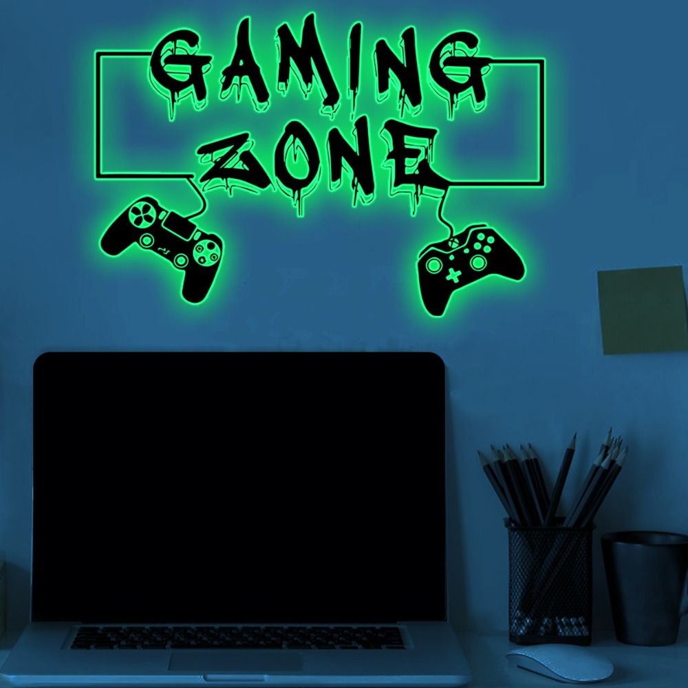 Stiker dinding menyala dalam g - Gaming Console Wallpaper ulasan dan harga