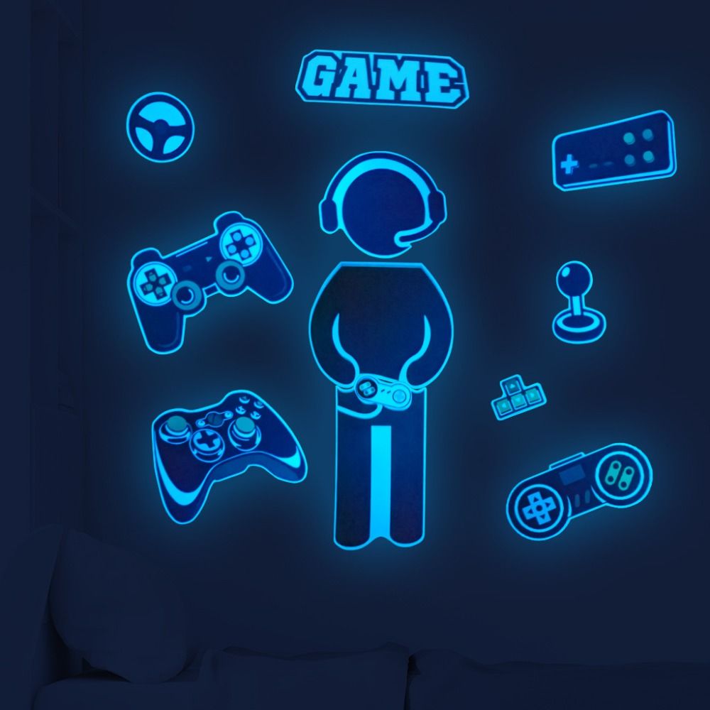 Stiker dinding menyala dalam g - Gaming Console Wallpaper ulasan dan harga