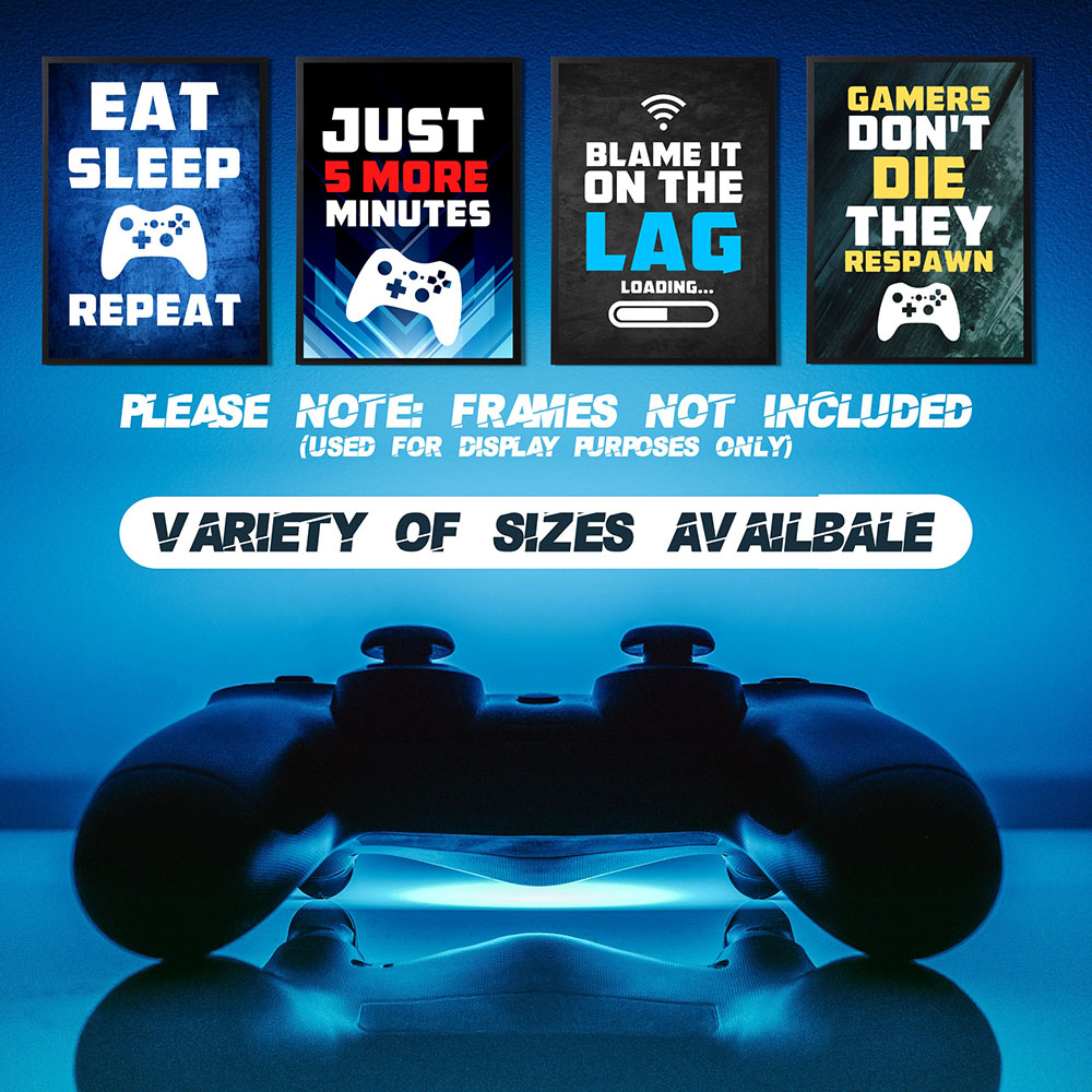 Poster Kanvas Permainan Konsol - Gaming Console Quotes ulasan dan harga