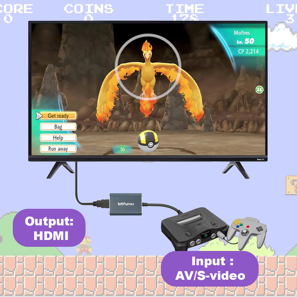 Bitfunx 720P Svideo / AV Ke Ad - Gaming Console Mini ulasan dan harga