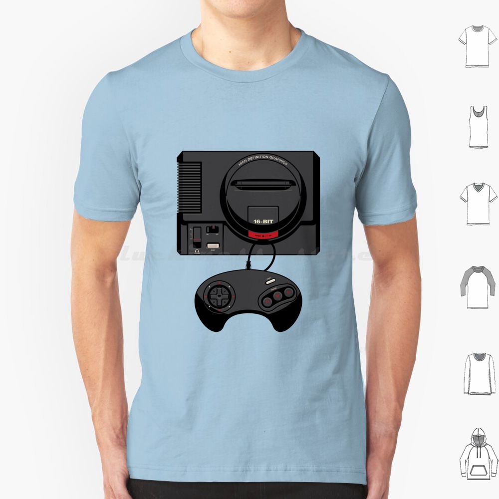 Kaus Retro Hitam 16-Bit Pria W - Gaming Console Genesis ulasan dan harga