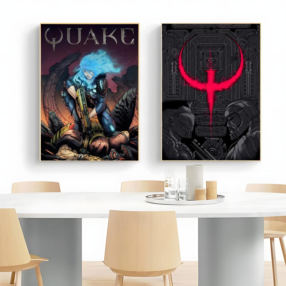 Poster Q-Quake VideoGame Retro - Gaming Console Old School ulasan dan harga