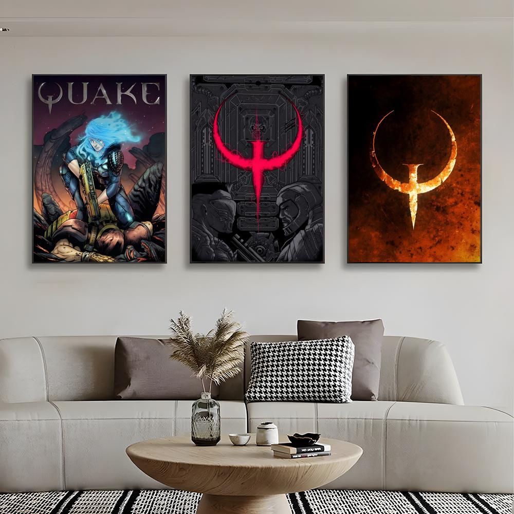 Poster Q-Quake VideoGame Retro - Gaming Console Old School ulasan dan harga