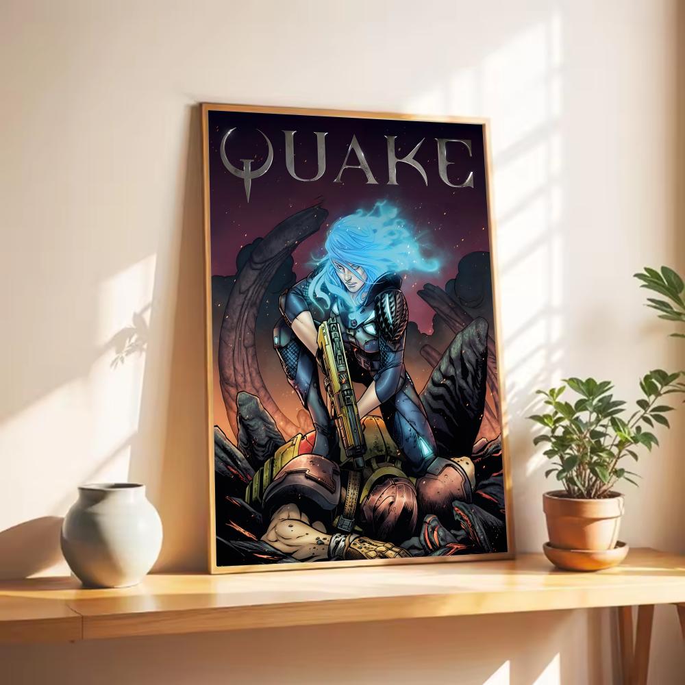 Poster Q-Quake VideoGame Retro - Gaming Console Old School ulasan dan harga